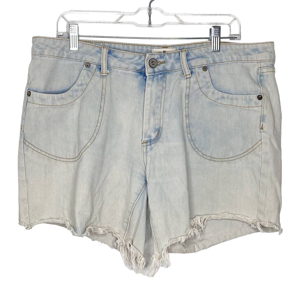 Umgee Denim Cheeky Raw Hem Light Wash Jean Shorts Size 8
